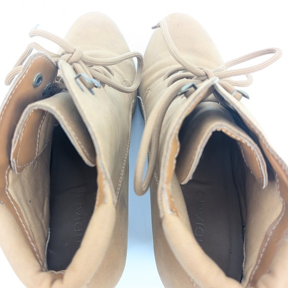 Andiamo Women's Tan Lace Up Chunky Heel Ankle Boots Size 8M - Picture 10 of 16